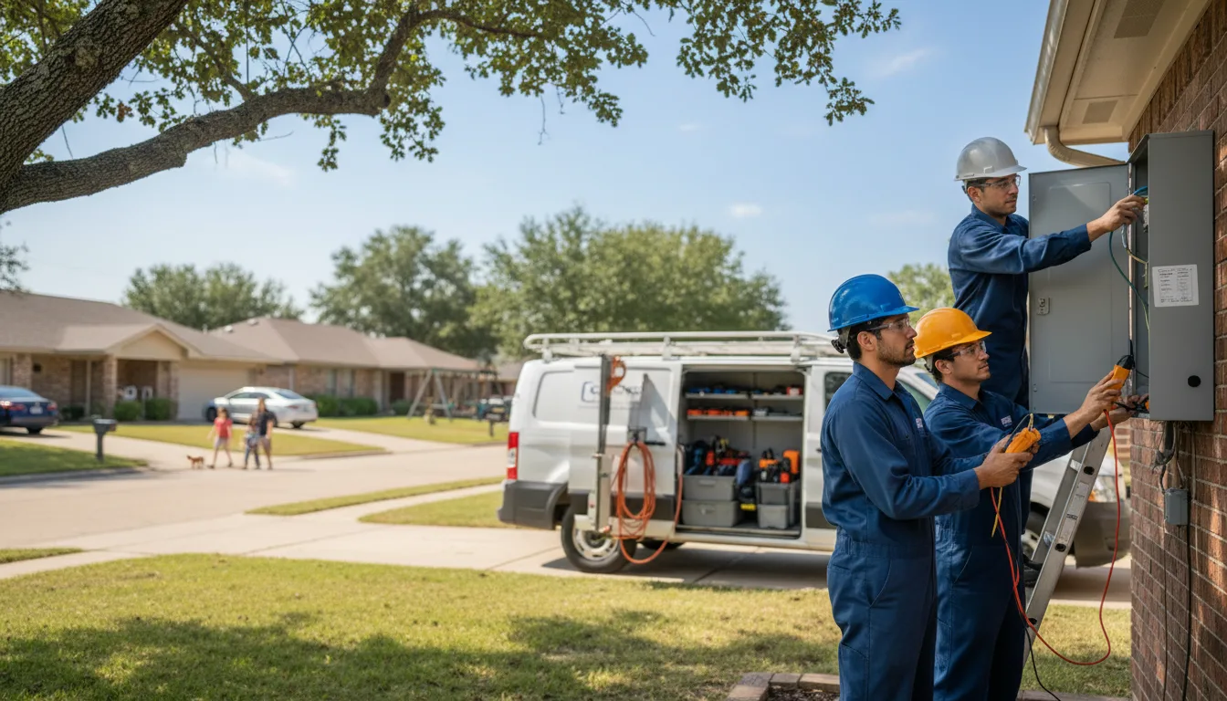 Certified electrician providing emergency electrical services in Woodman, WI